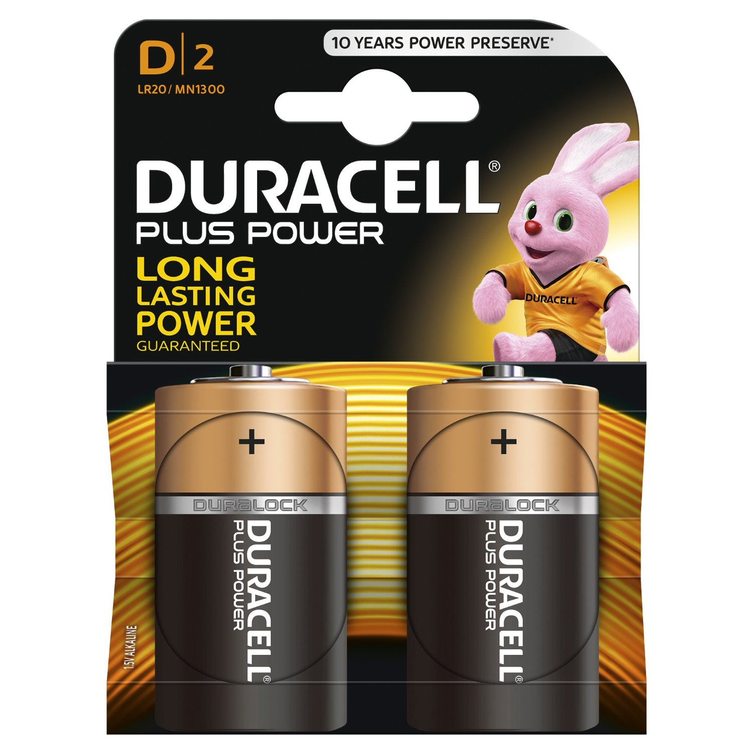 Afbeelding van Duracell 9v Plus Power Duralock D2 LR20/ MN1300