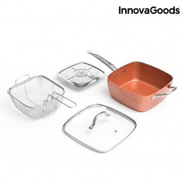 Innovagoods Copper Keramische Multi-kook Pan 4 delig