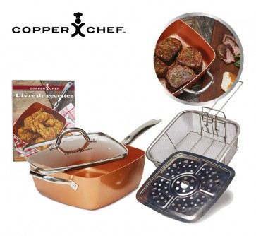 Copper Chef Koperen Pannenset 24 cm