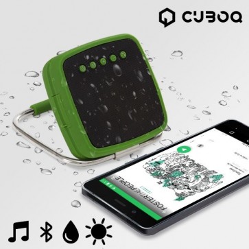  Cuboq _Portable solar power bluetooth speaker