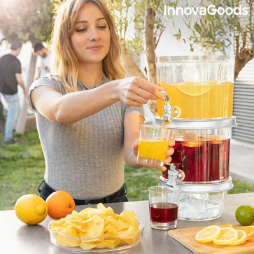 Innovagoods Twintap - Drankdispenser met IJs compartimenten