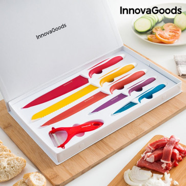 Innovagoods keramische mes en schil set (6 stuks)