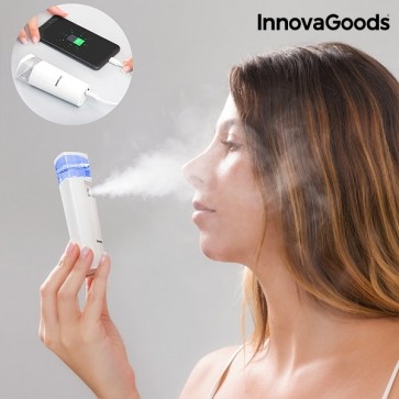 InnovaGoods 2-in-1 gezichtsstomer met powerbank 