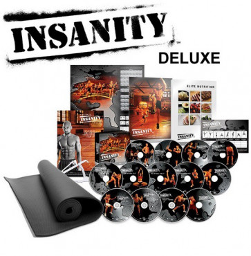 Insanity Deluxe – Fitness DVD Set – Extreme Home Workout met Yoga Mat