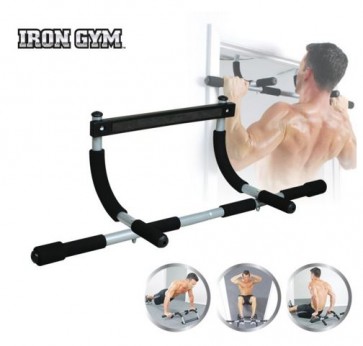 Iron Gym Optrekstang - Zwart