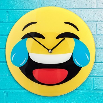 Lach Emoticon Wandklok, Wandklok, Emoticon, Lach,