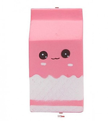 Squishy Toy Milk Carton Roze