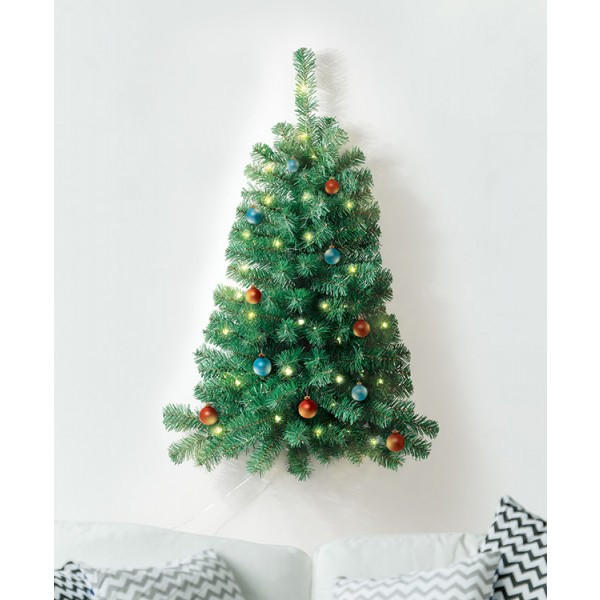 Ideaworks Halve Muur Kerstboom met verlichting nu verkrijgbaar bij