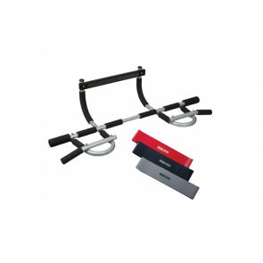 Iron Gym Xtreme Plus Optrekstang + Iron Gym Power Loop Bands