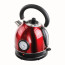 Livoo Retro Waterkoker met Temperatuurregelaar Rood