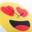 Hartjes Emoticon Wandklok, Wandklok, Emoticon, Hartjes, Smiley,