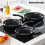 Innovagoods Kitchen Cookware 3-delige Pannenset met Coating met Steeneffect 