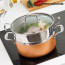 Kitchen Cookware Koper-Effect pannenset met stoompan