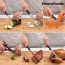Messenset met houten Messenhouder