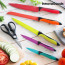 InnovaGoods  set keramische messen en schaar (6 stuks)