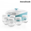vintage yoghurtmaker met glazen potjes