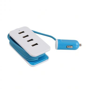 Afbeelding van Clip Sonic 4 USB Auto Oplader Blauw