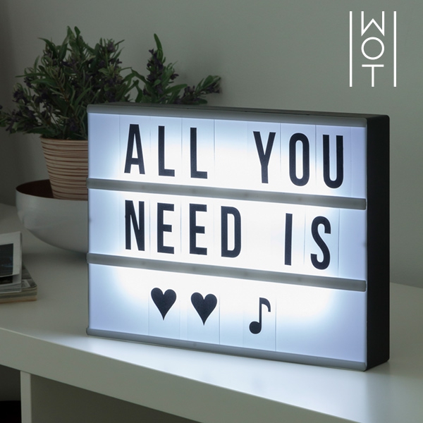 LED Lichtpaneel met Letters en Symbolen