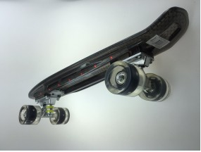 Afbeelding van Longway Mini Skateboard met LED lampjes Roze